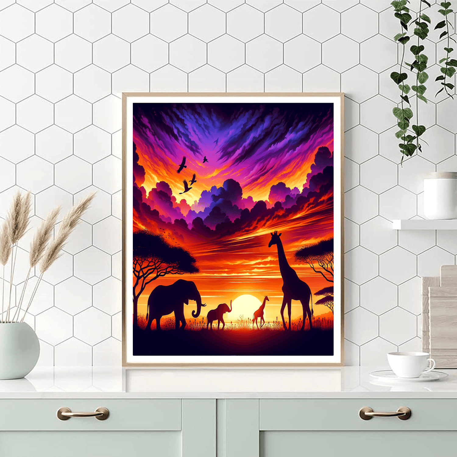 Adventurous Safari Sunset Paint By Numbers Kits