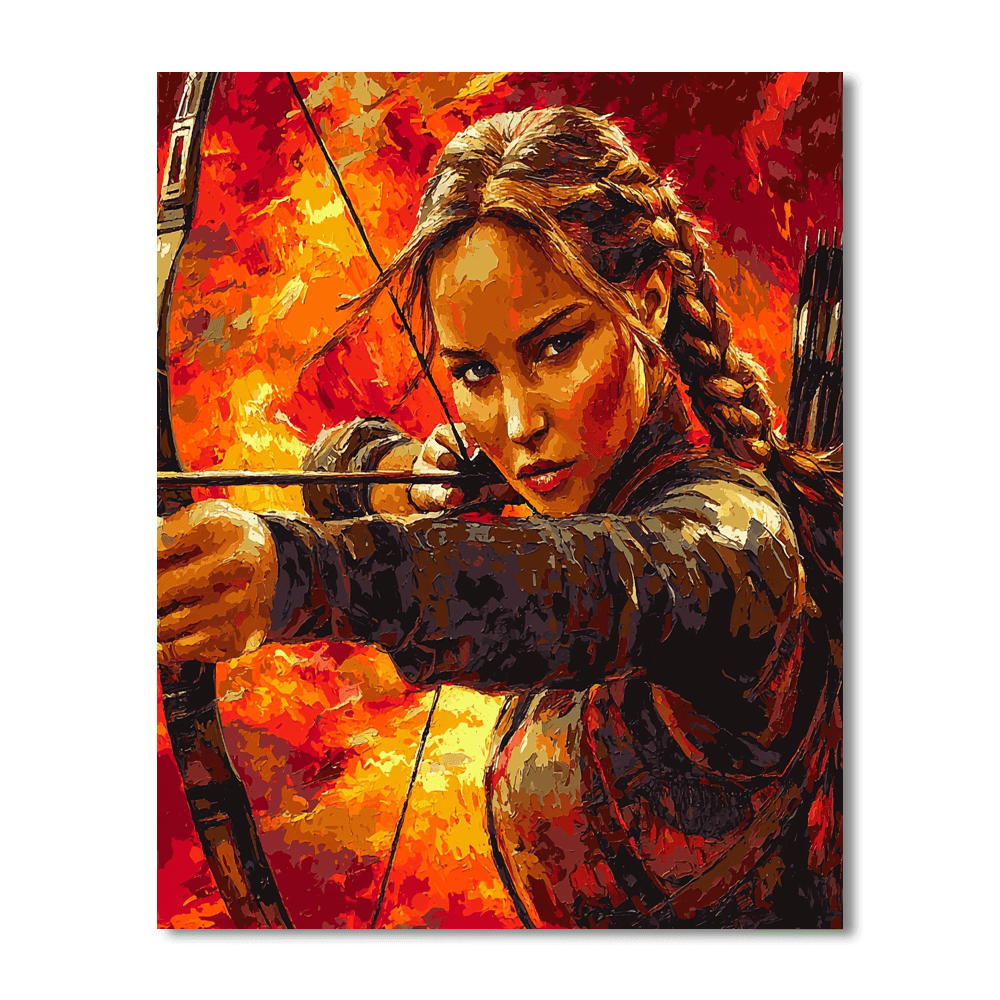 Jennifer Lawrence: Mystique Of The Silver Screen Paint By Number