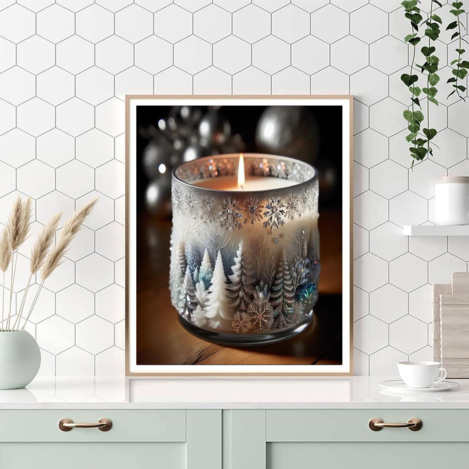 Crystal Forest Candle Paint By Number