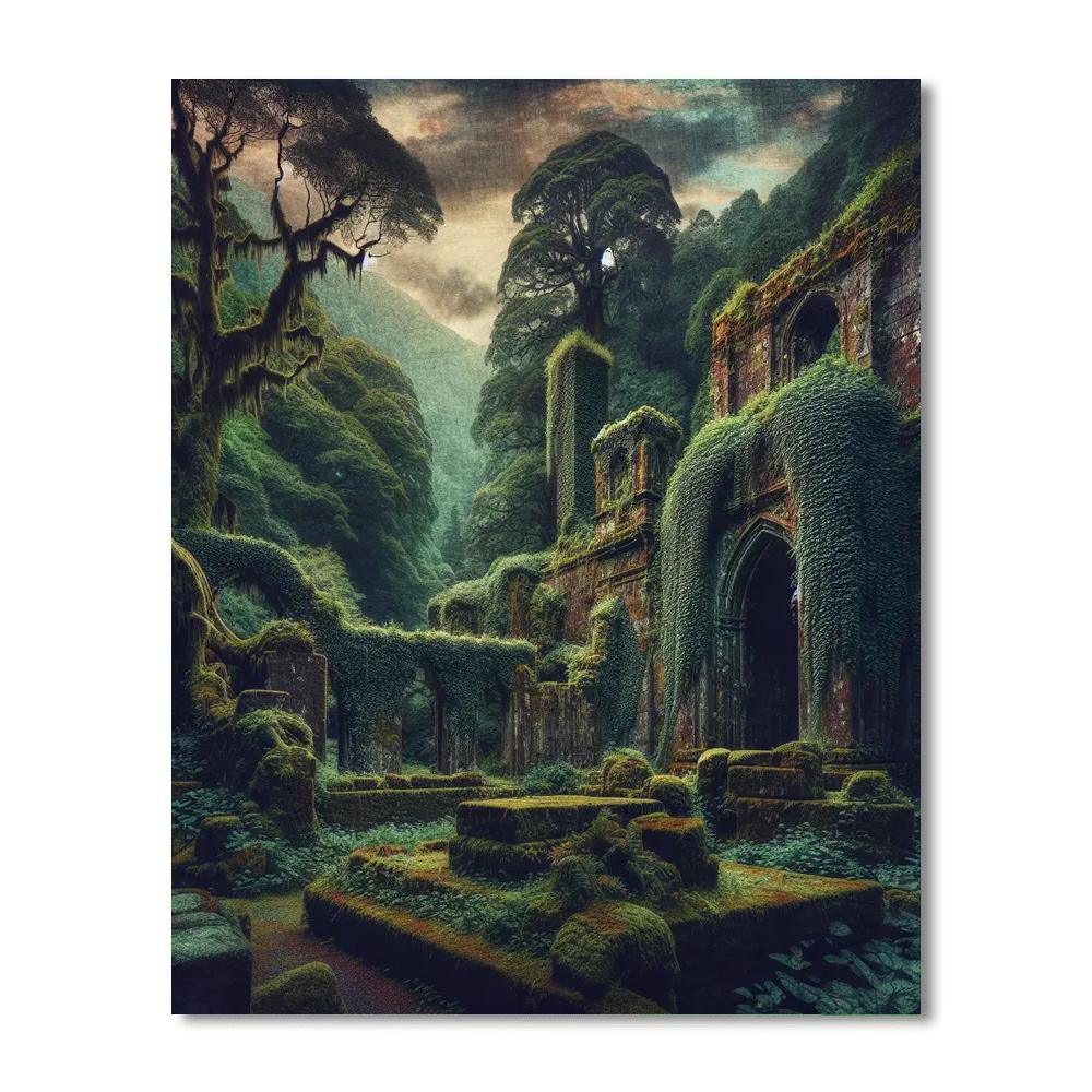 Mystical Ancient Ruins Numbered Painting Kits