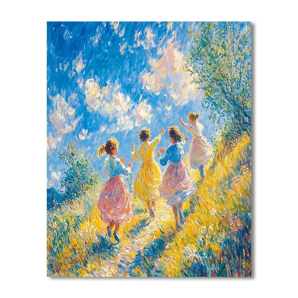 Pierre-Auguste Renoir Inspired Friendship Bonds  Paint By Color