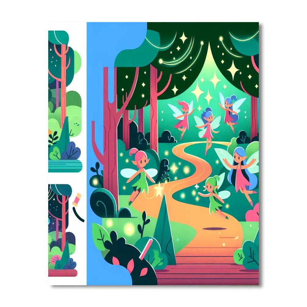 Pixie Pathway Painting Number Kit