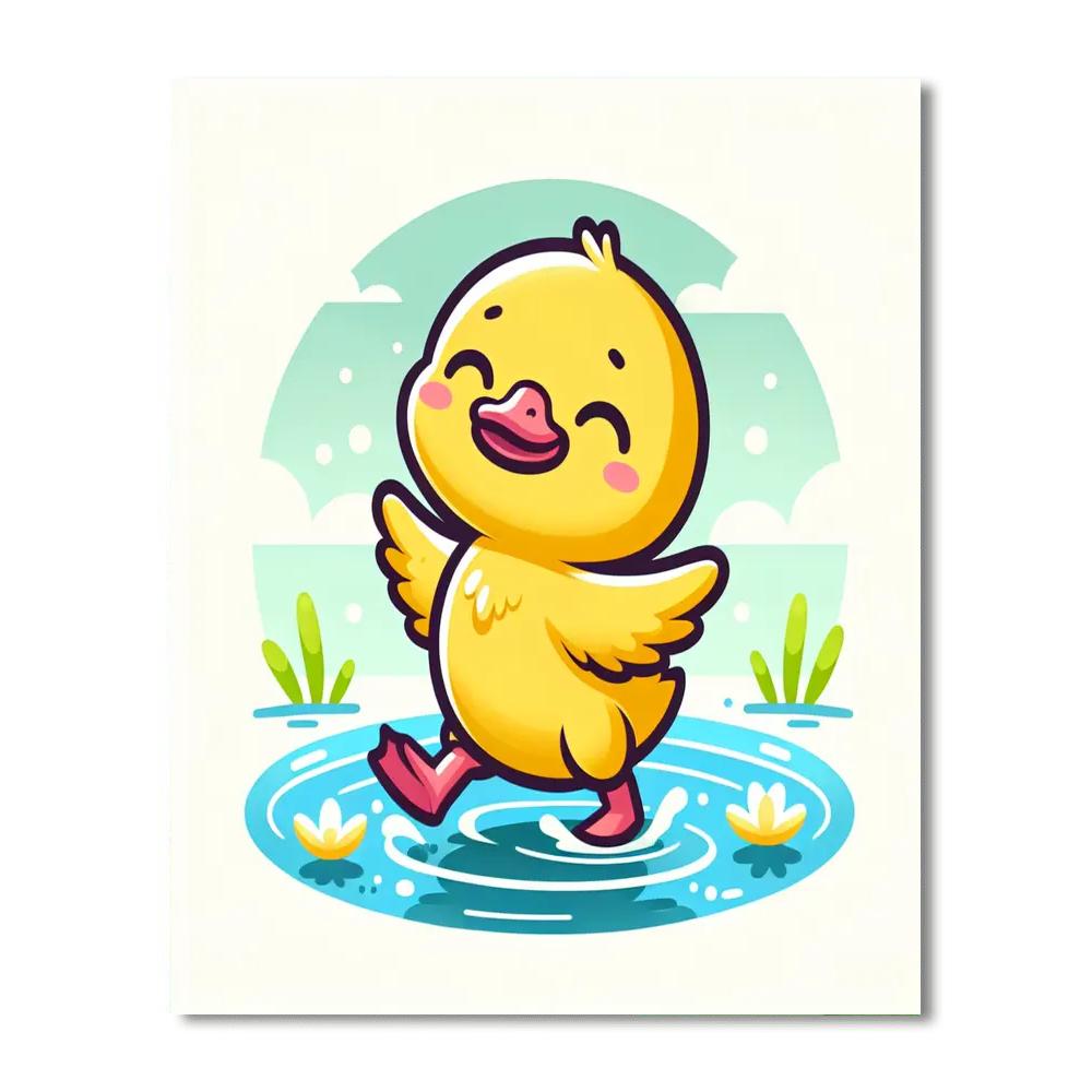 Dancing Duckling DIY Paint By Numbers