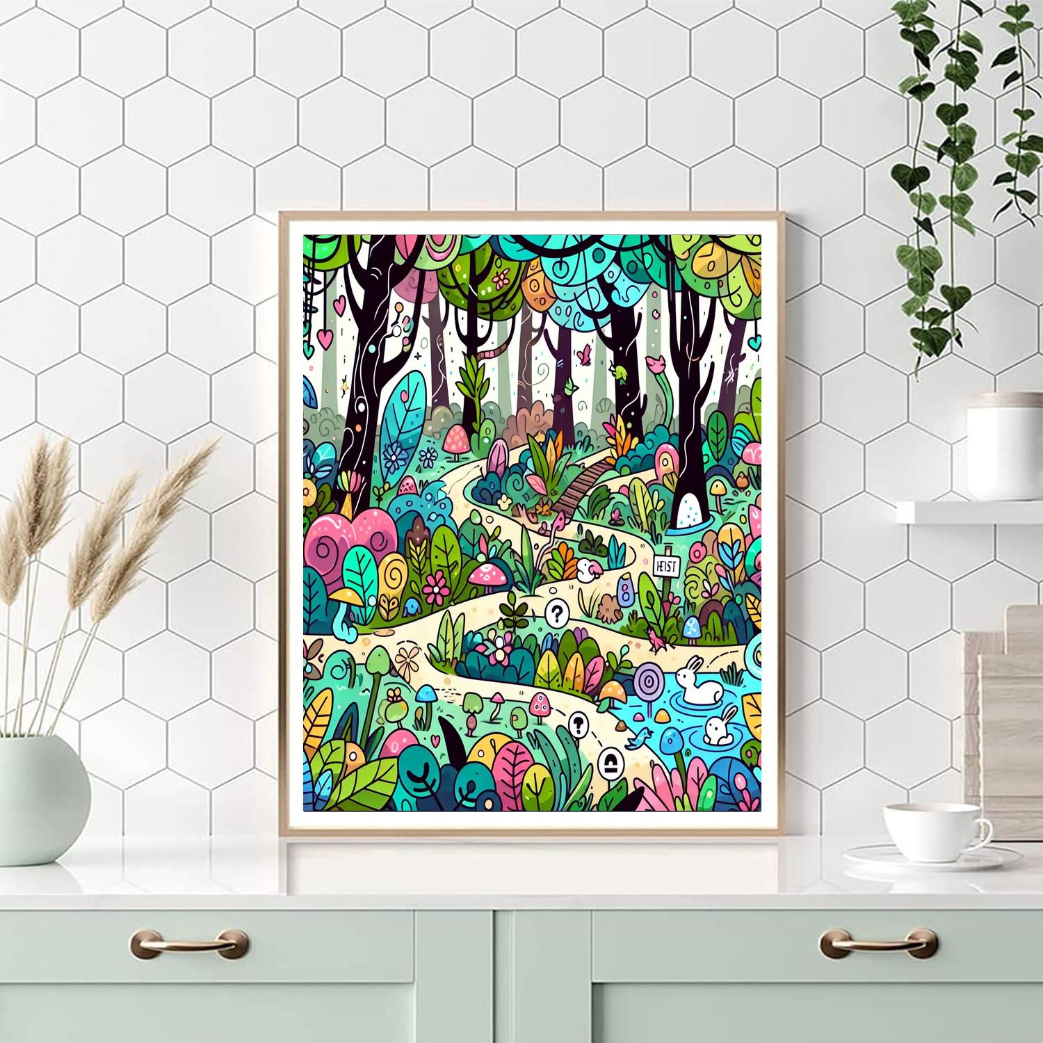 Mystery Forest Adventure Paint By Number