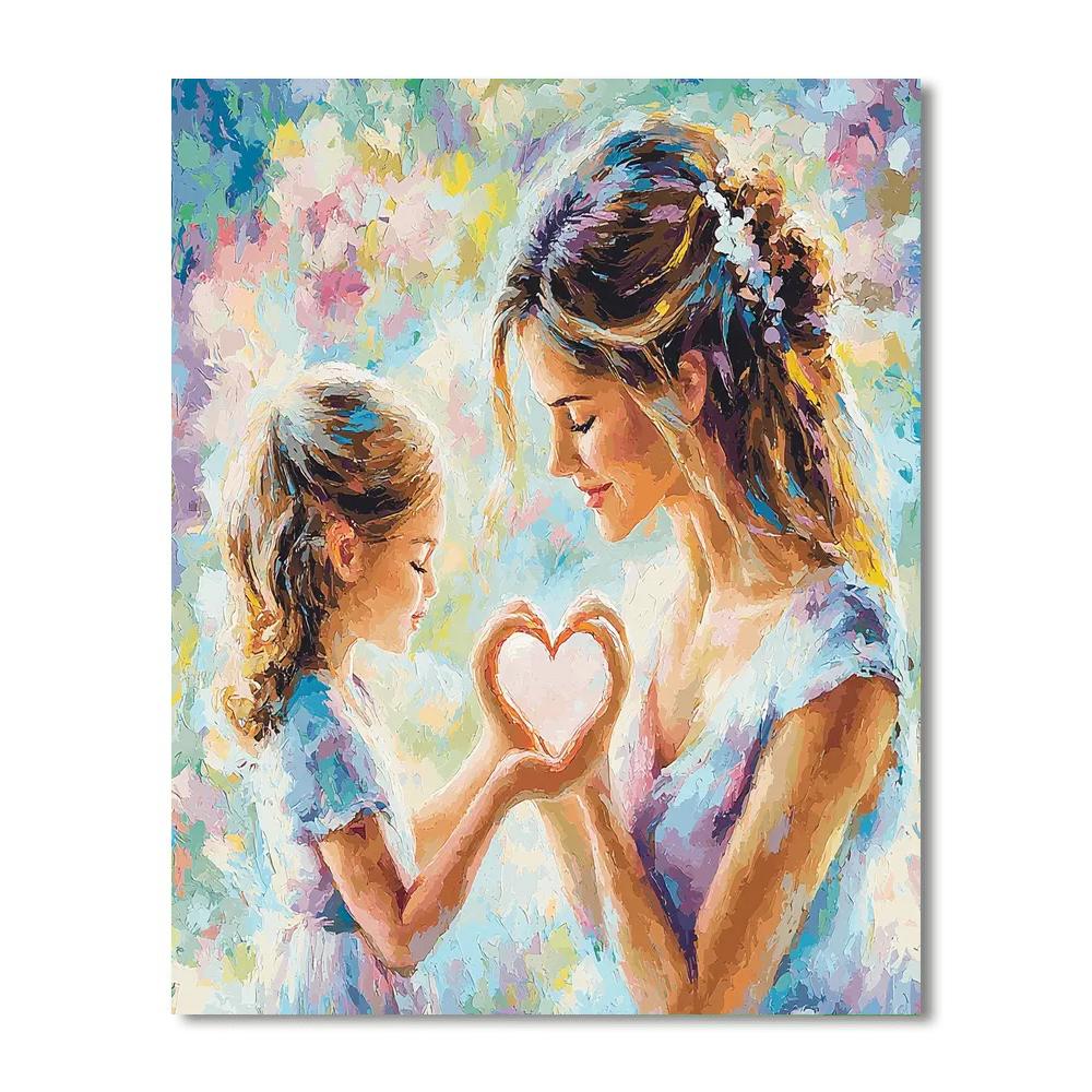 Mother's Heart Painting Number Kit