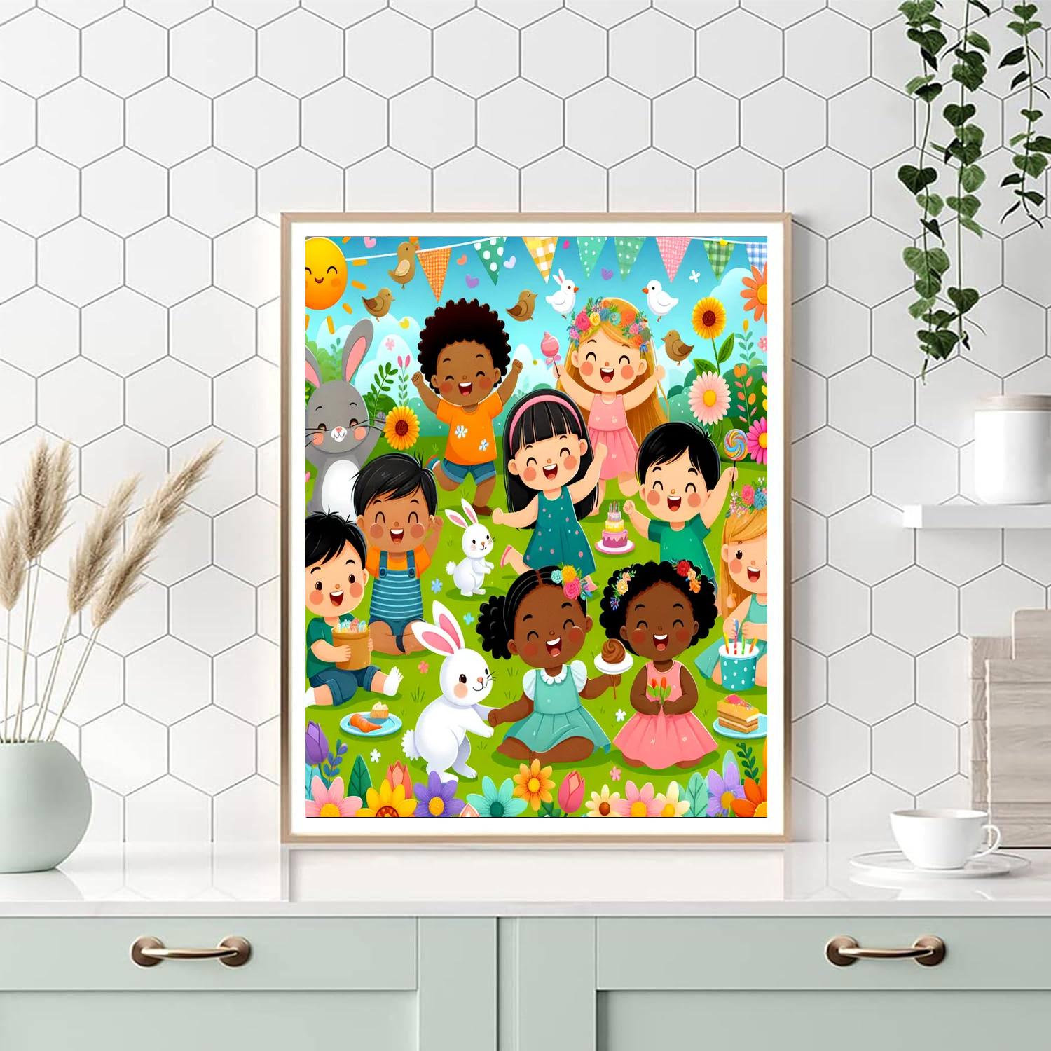 Garden Party With Friends Paint By Numbers