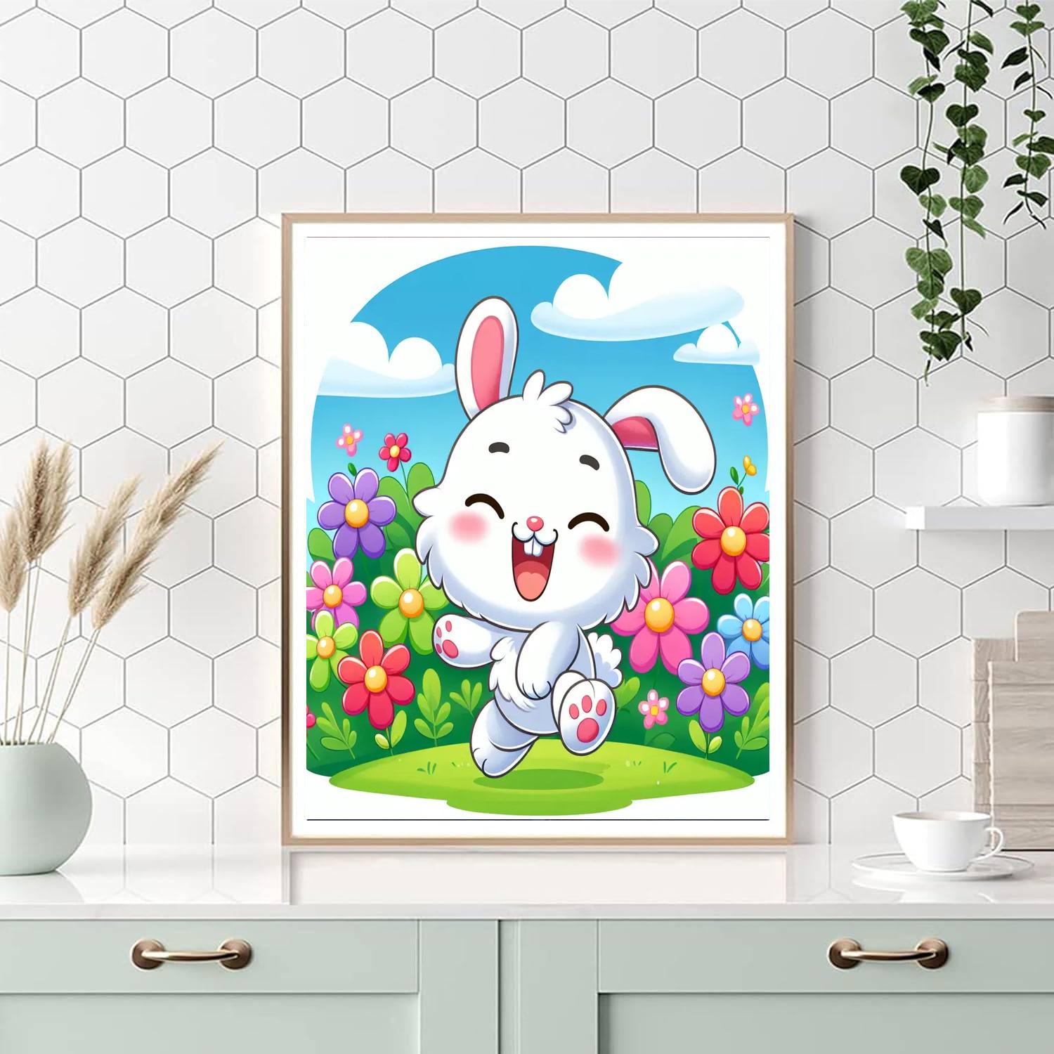Joyful Bunny Paint By Number