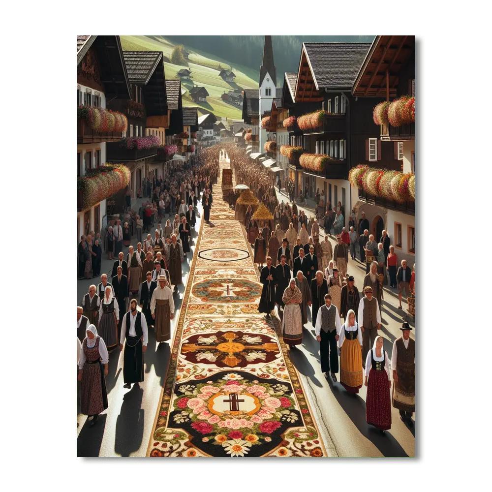 Fronleichnam - Austria Number Painting