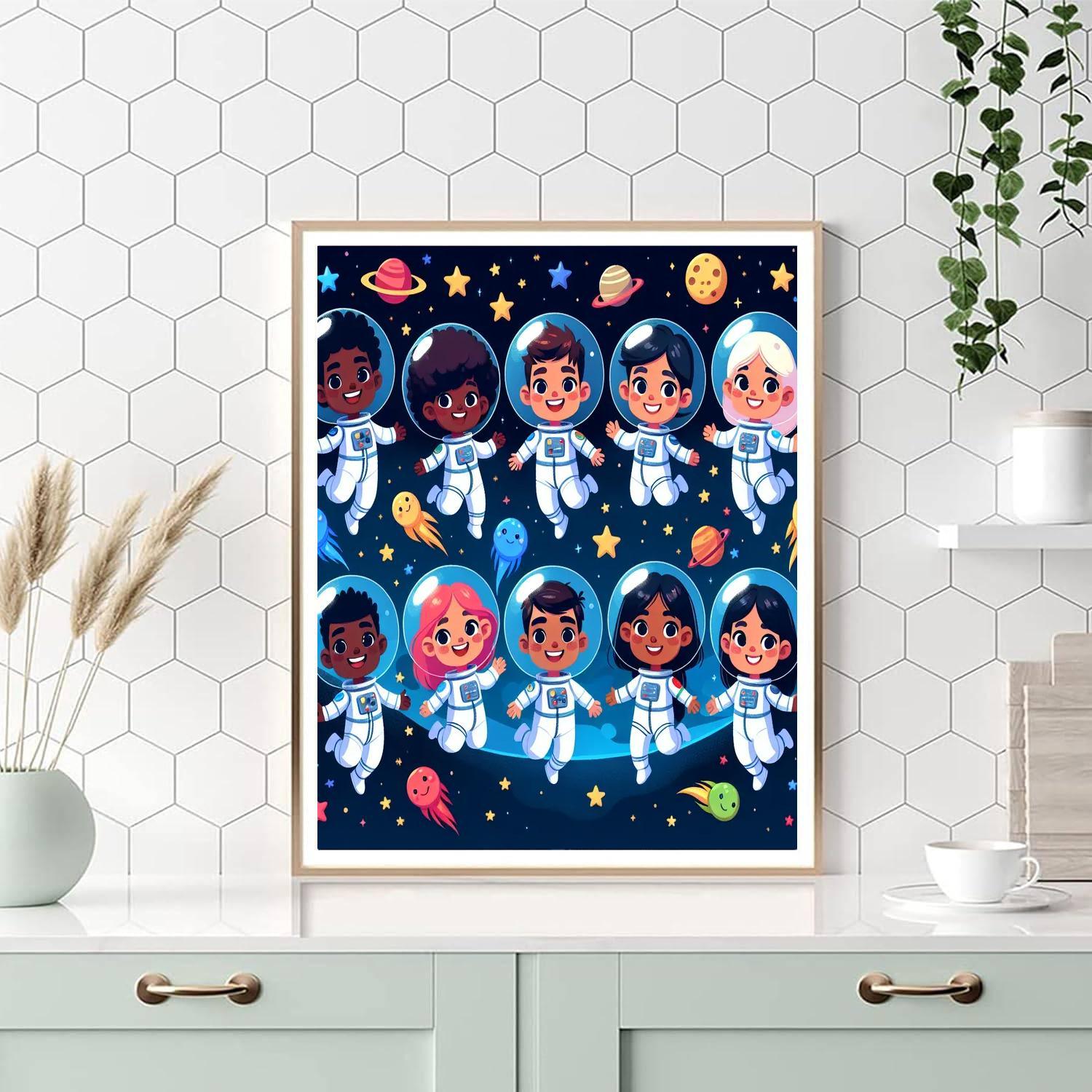 Cosmic Star Adventures Number Painting
