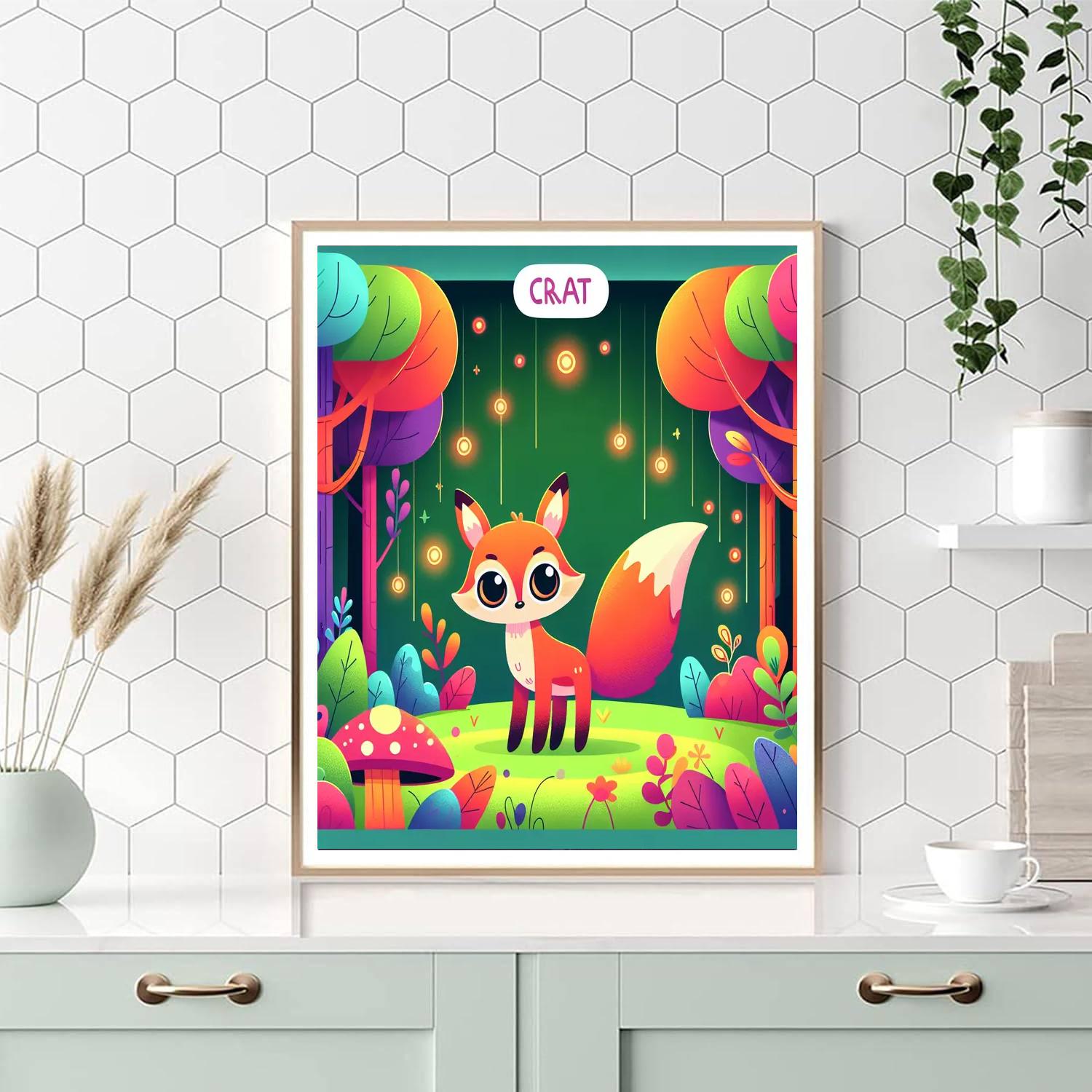 Mystical Forest Fox Paint By Numbers Art
