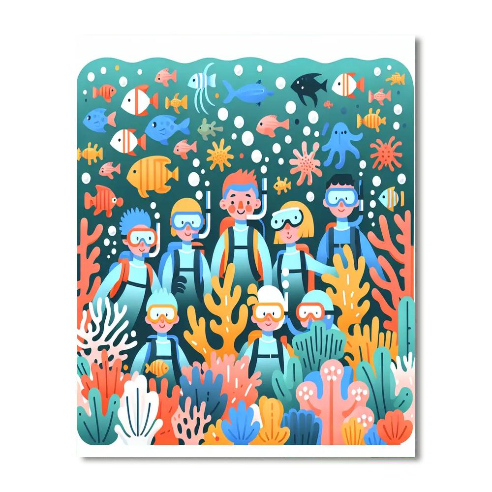 Deep Sea Explorers Paint By Numbers