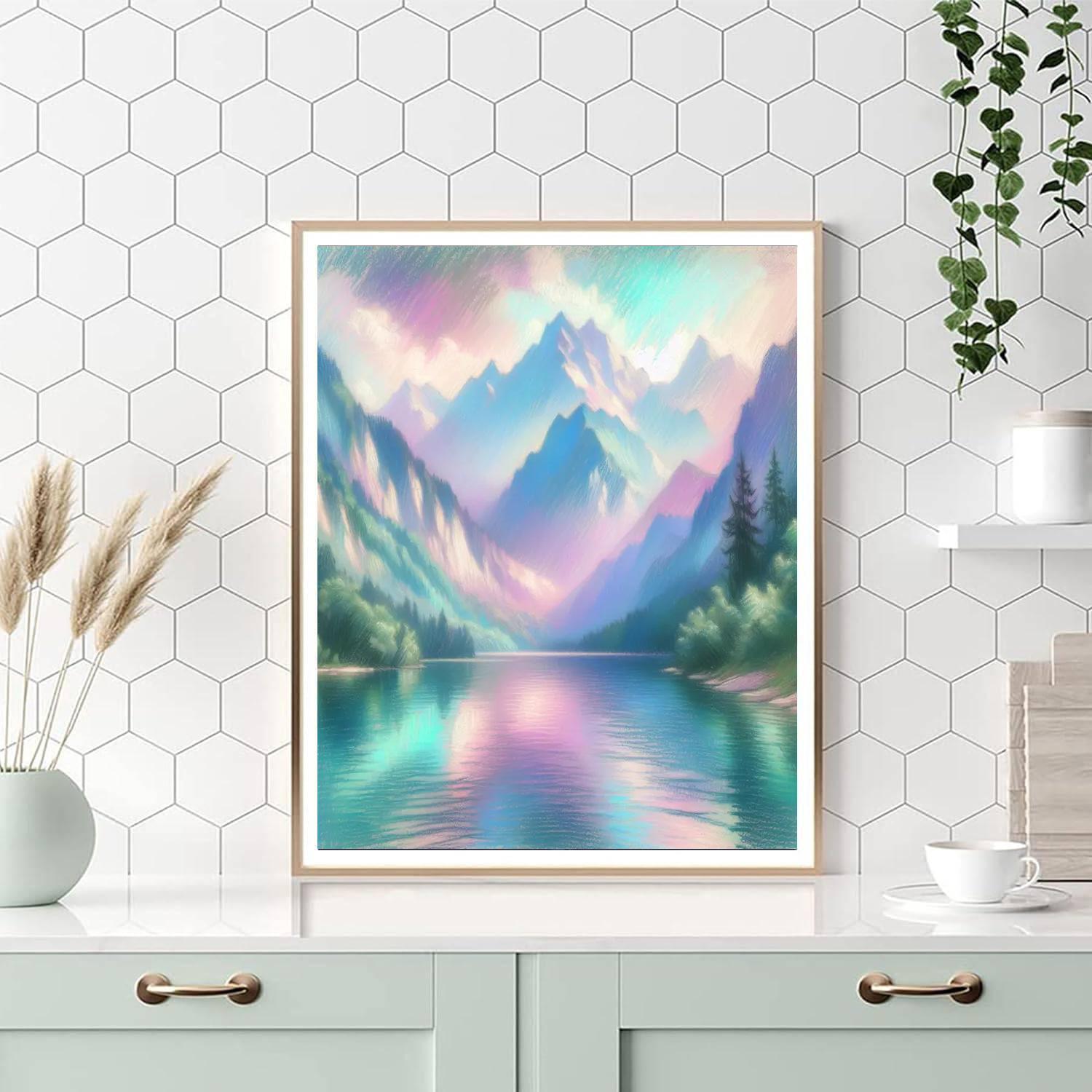 Serenity Mountain Escape Numbered Painting Kits