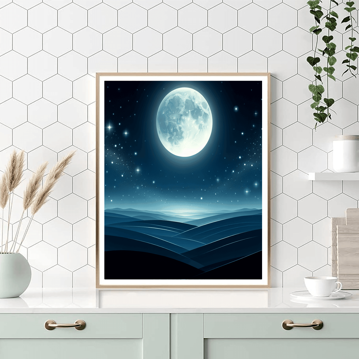 Dazzling Starry Night Numbered Painting Kits