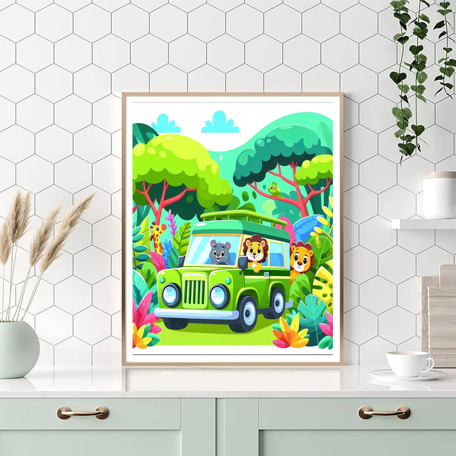 Adventure Safari Vehicle Number Painting