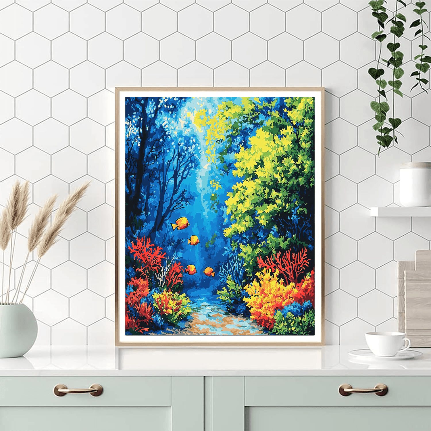 Paul Cézanne Inspired Cosmic Ocean  Paint By Numbers