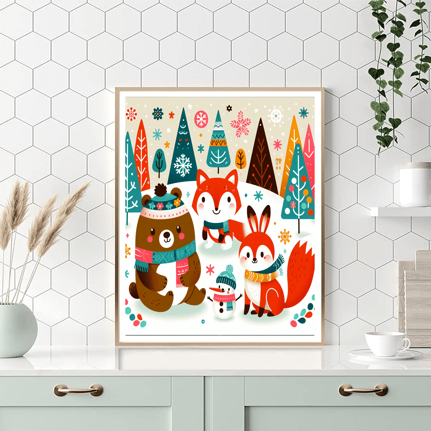 Wacky Winter Animals Paint By Number