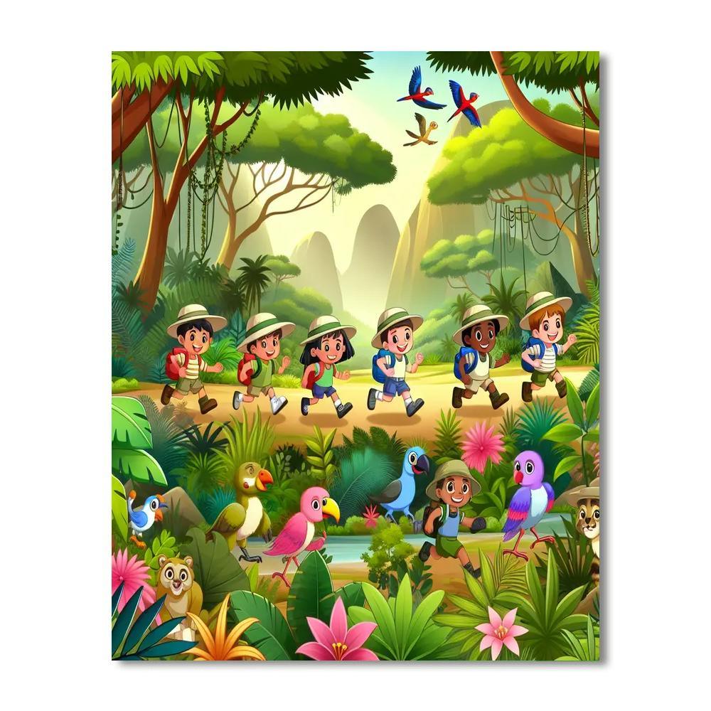 Exciting Explorer Painting Number Kit