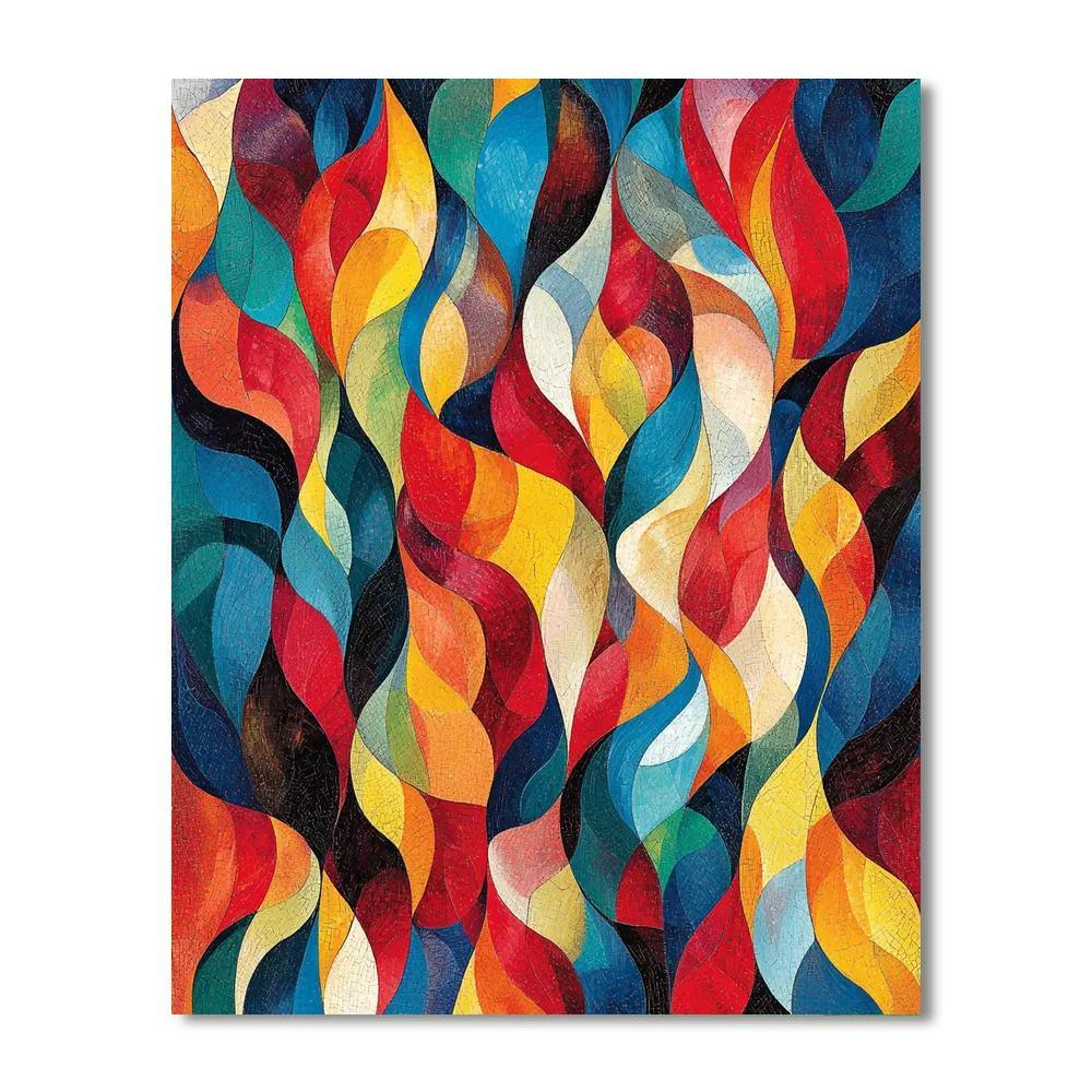 Paul Klee Inspired Colorful Whirlwind  Numbered Painting Kits