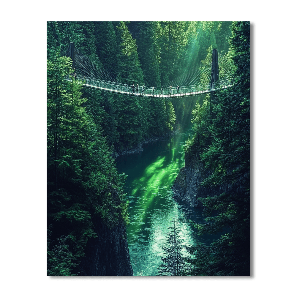 Capilano Suspension Bridge - Canada Number Painting