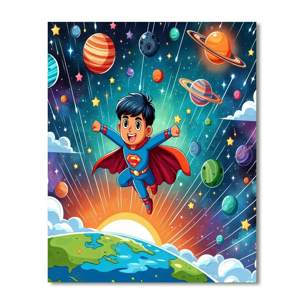Superhero Adventure Mission Paint By Numbers Kits