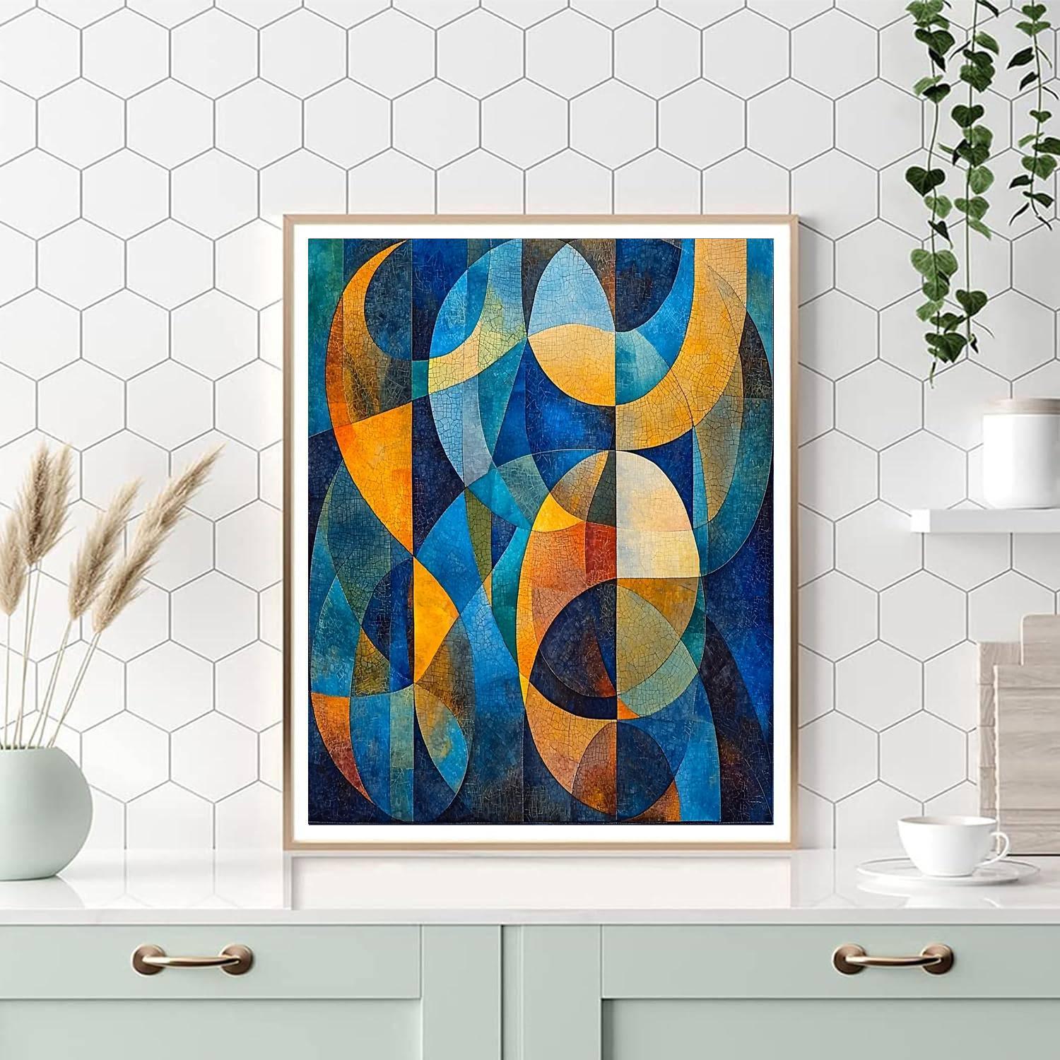 Paul Klee Inspired Harmonic Geometries  Numbered Painting Kits