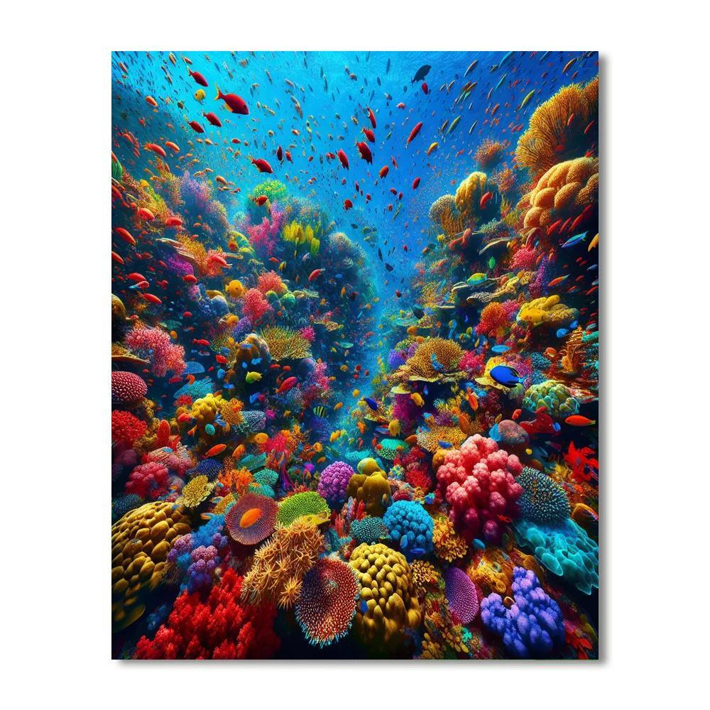 Coral Reef Splendor Painting By Numbers Kit