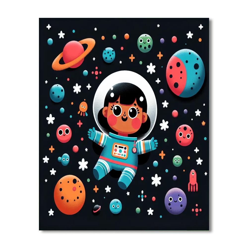 Galaxy Explorer Journey DIY Paint By Numbers