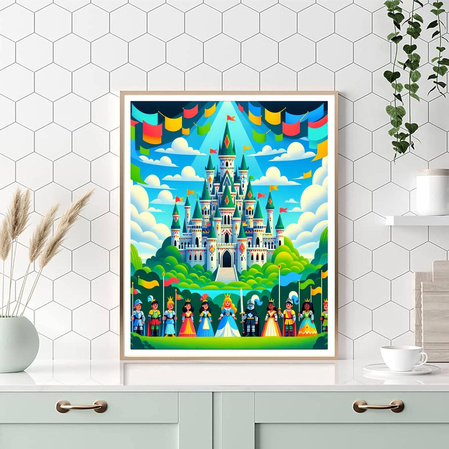 Magic Kingdom Castles Paint By Numbers Art