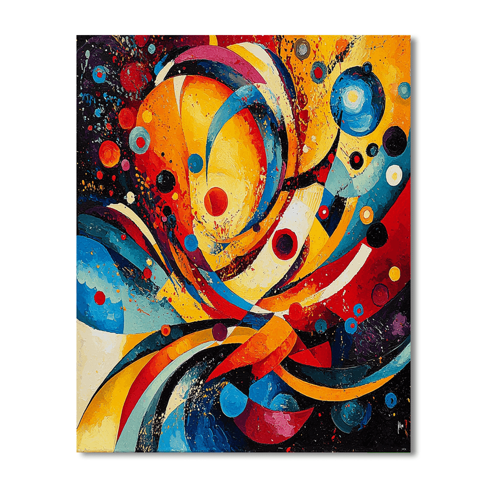 Wassily Kandinsky Inspired Abstract Moments Of Joy  Paint By Numbers Art