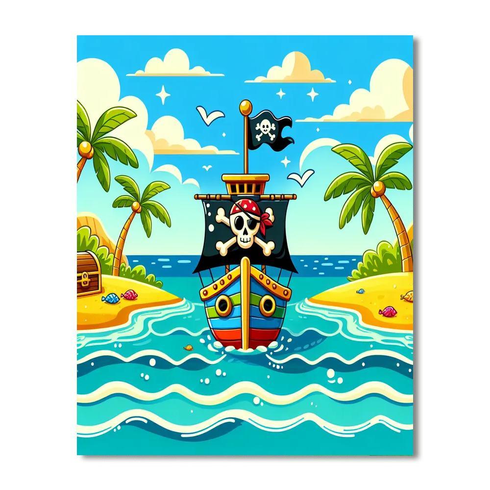 Pirate's Paradise DIY Paint By Numbers