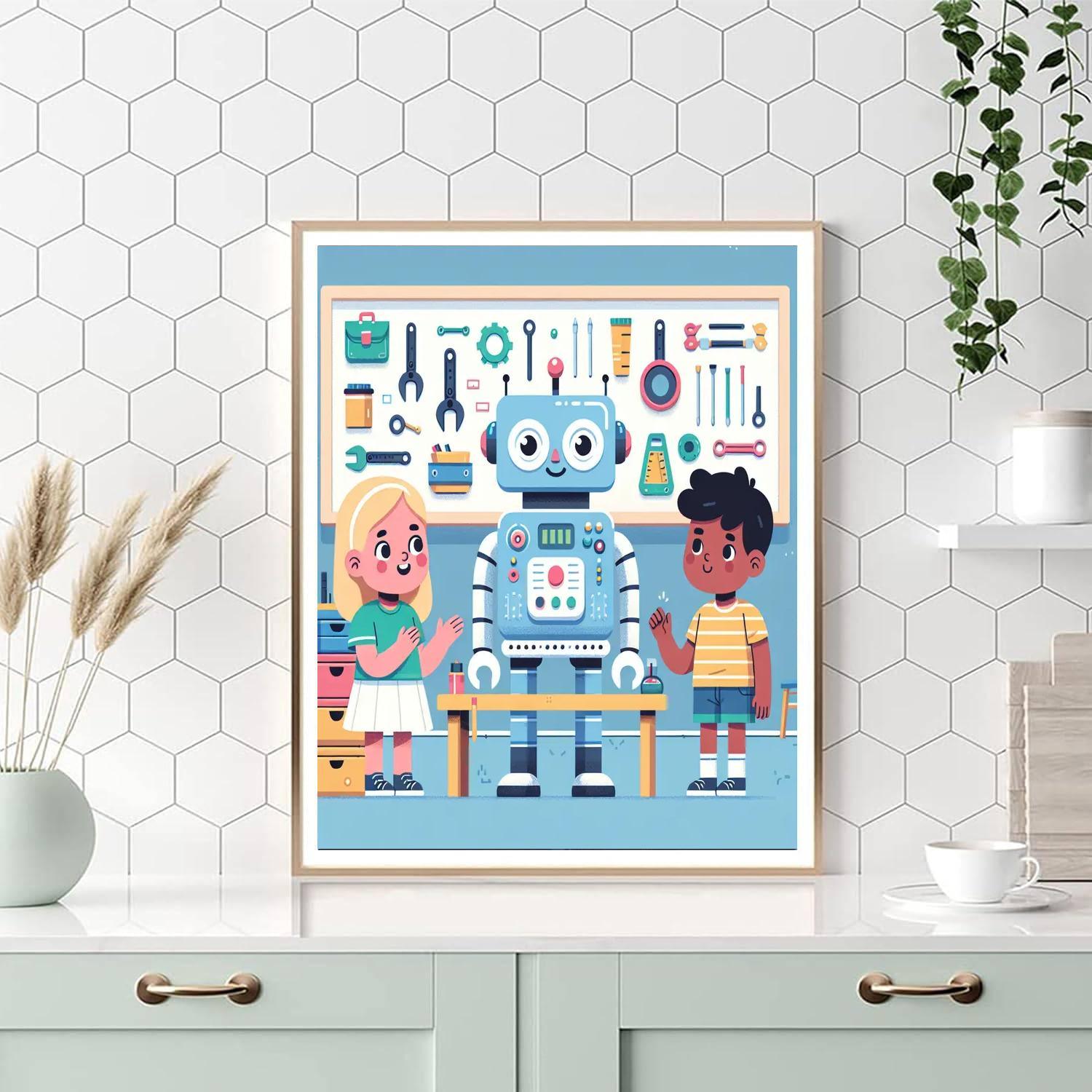 Robotics Adventure Quest Painting By Numbers Kit