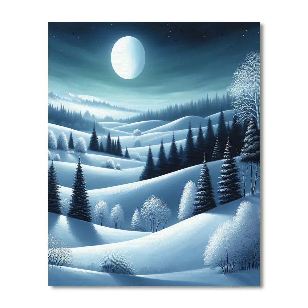 Mystical Winter Landscape Paint By Numbers Kits