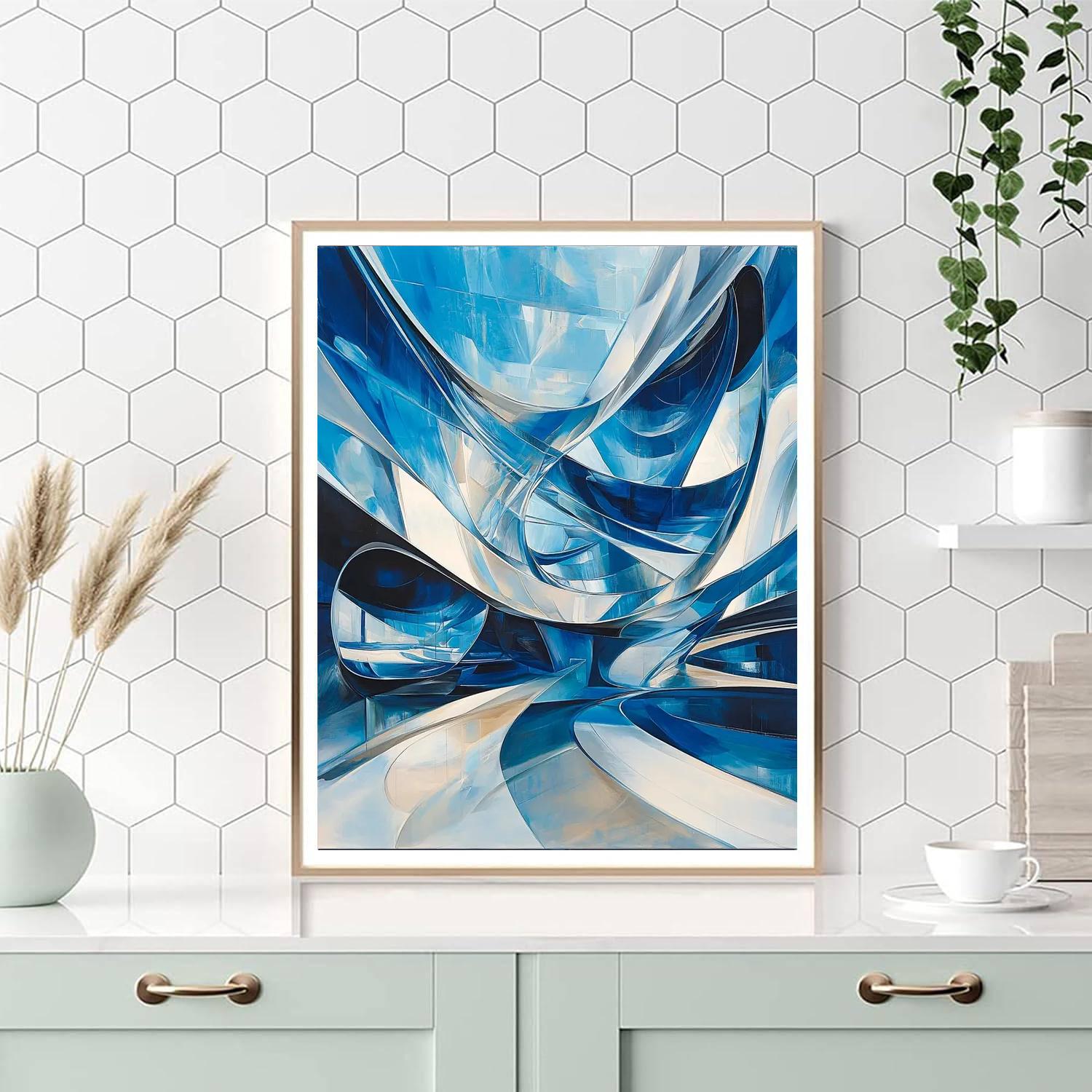 Zaha Hadid Inspired Futuristic Reverie  Paint By Color