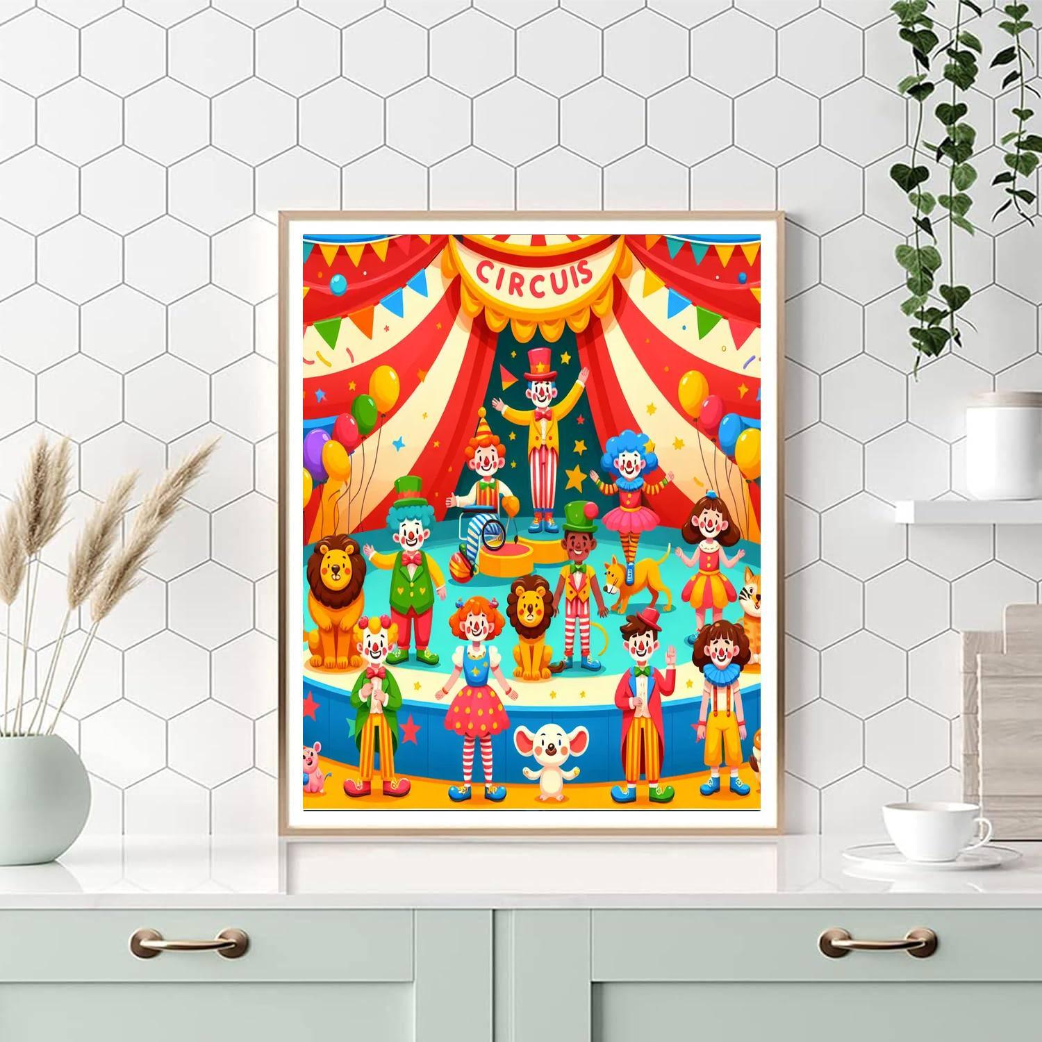 Magical Circus Adventure Paint By Color