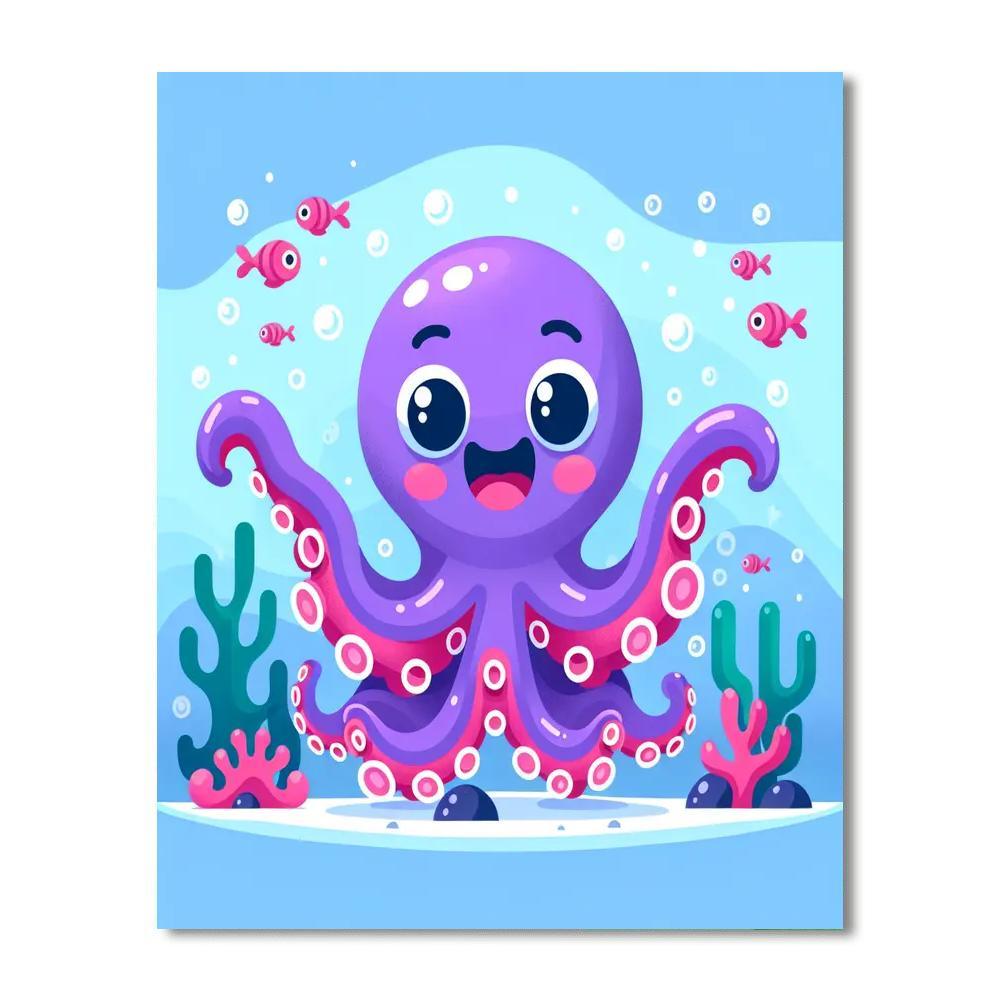 Charming Octopus Paint By Numbers