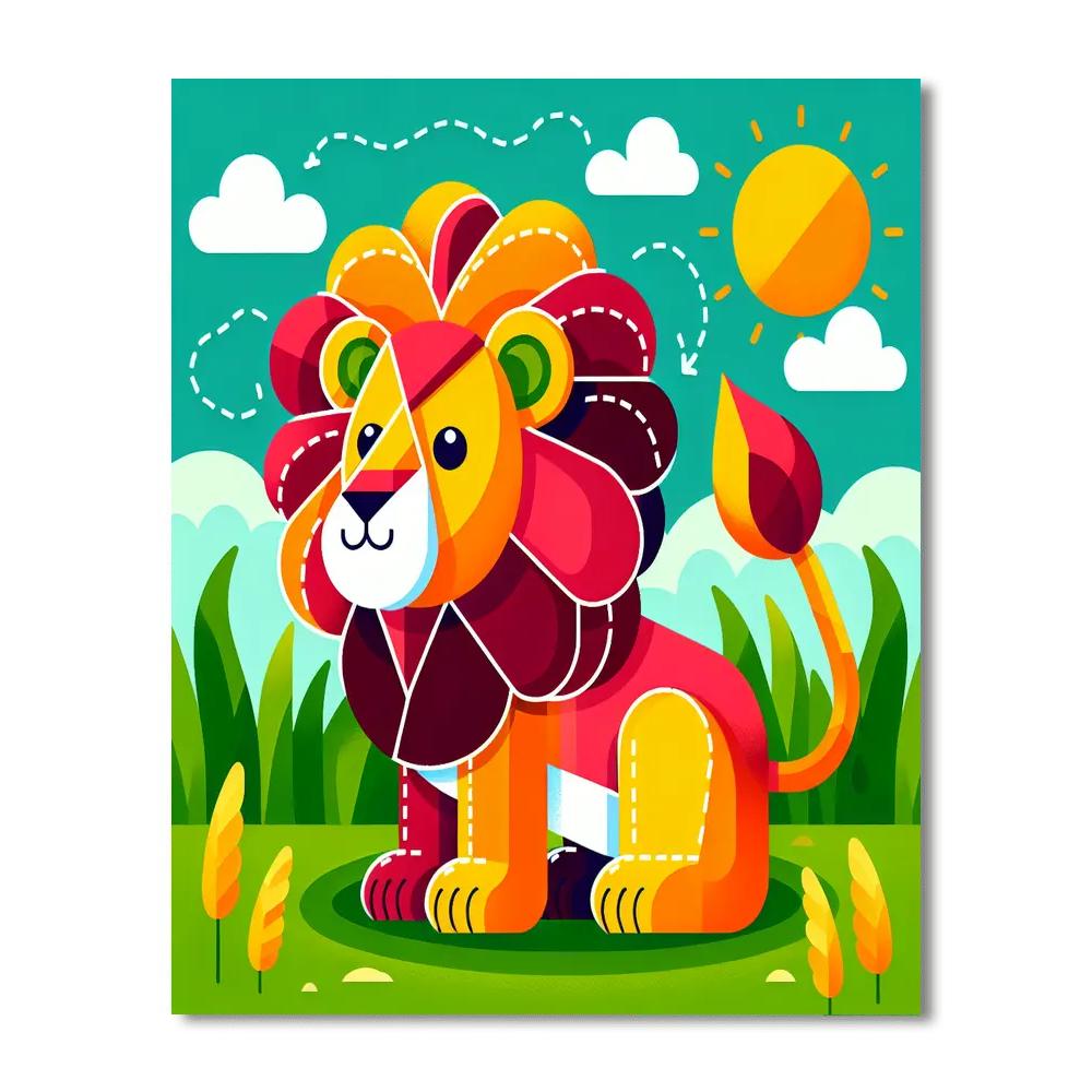 Proud Lion Paint By Numbers Kits