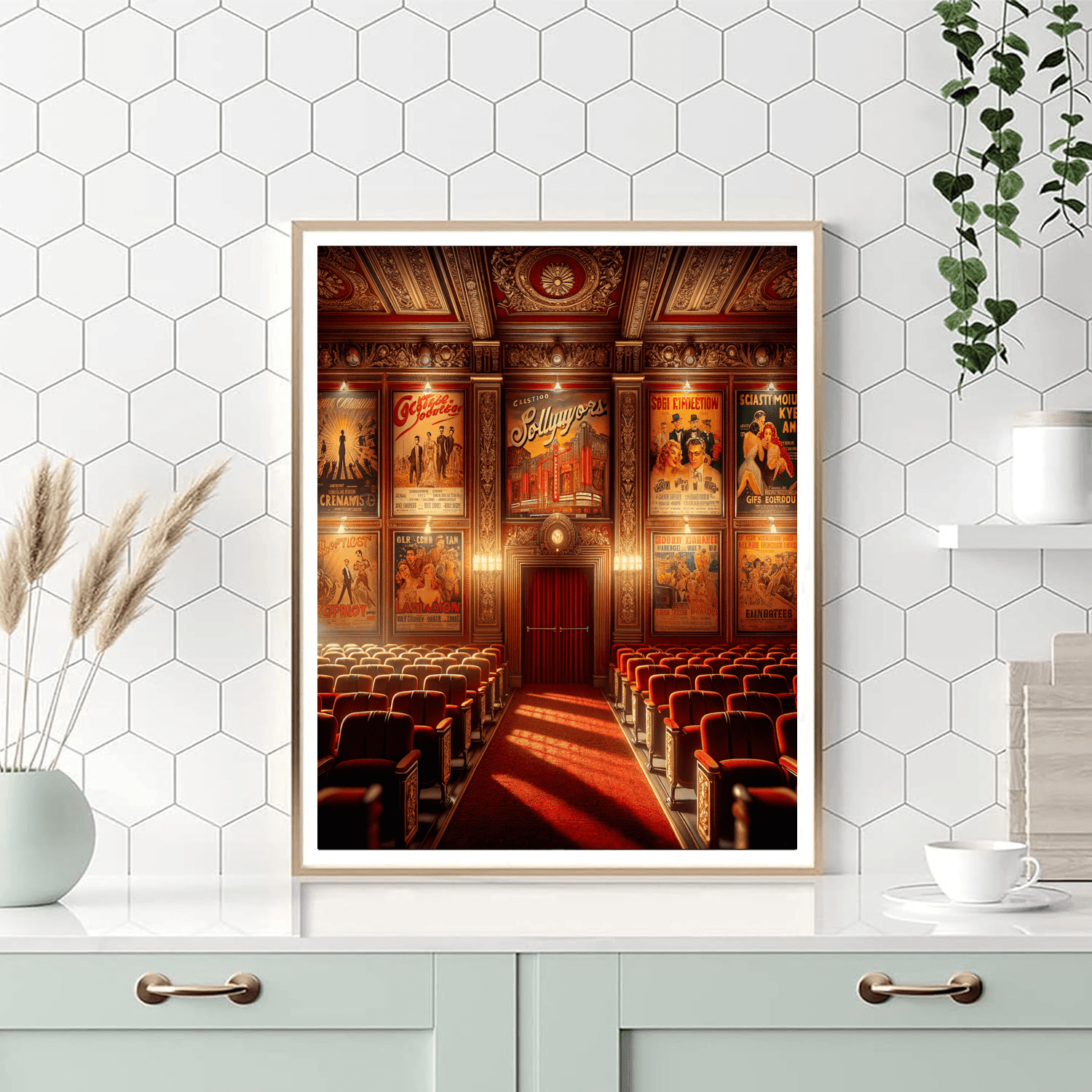 Vintage Cinema Romance DIY Paint By Numbers