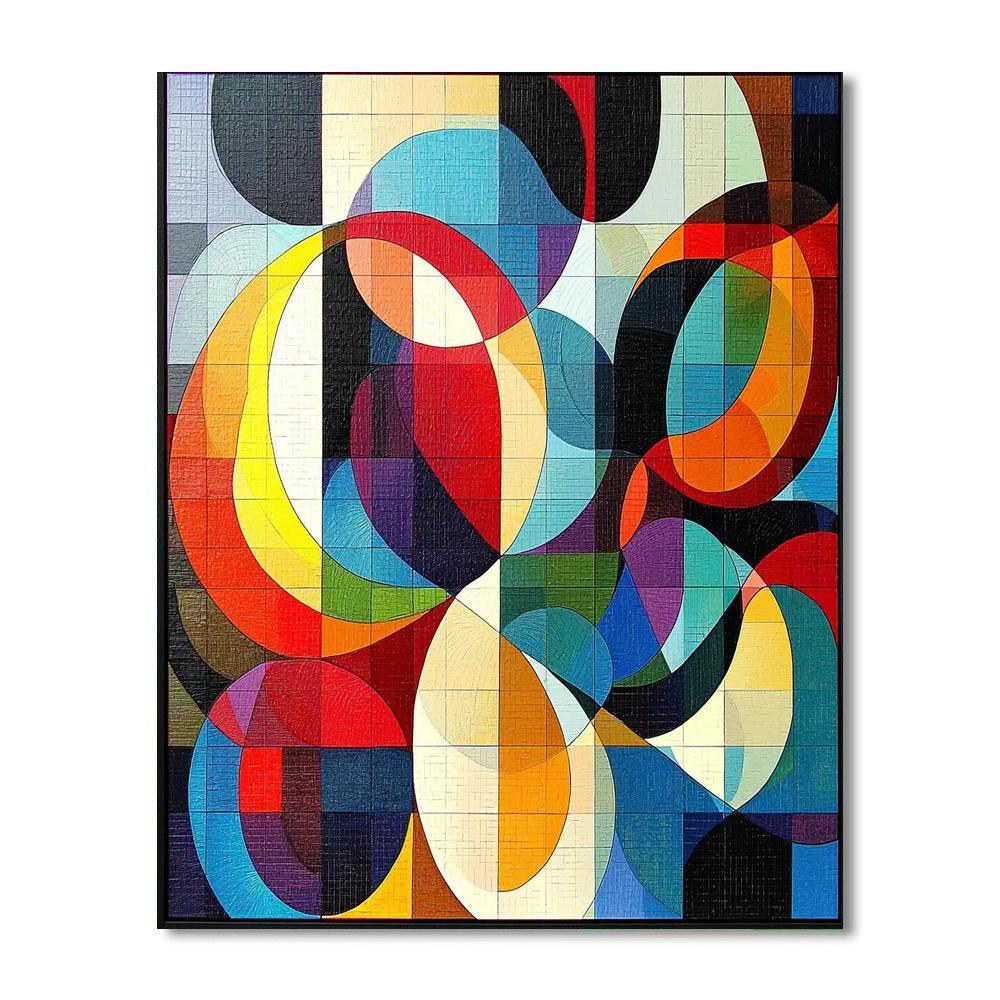 Georges Seurat Inspired Geometric Daydreams  Paint By Numbers Art