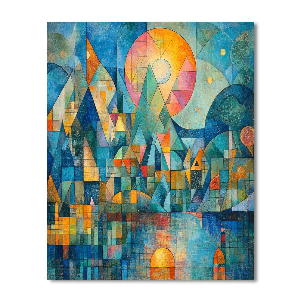 Paul Klee Inspired Symbolic Serenity  Paint By Number