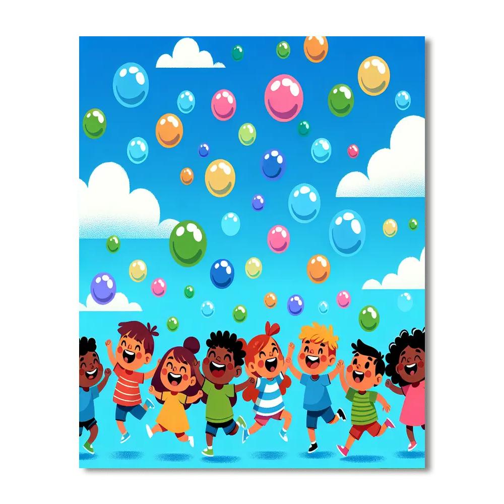 Bouncing Bubble Fun Numbered Painting Kits
