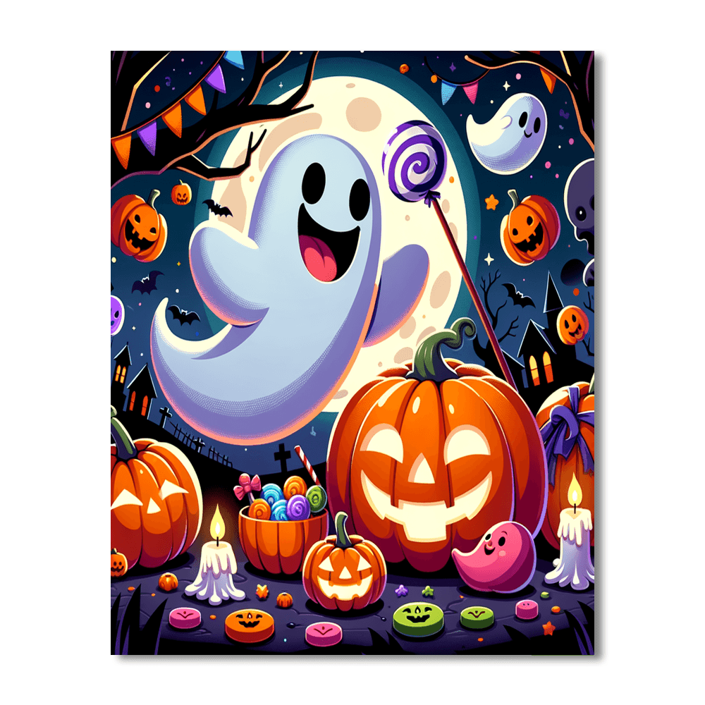 Joyful Halloween Adventure Painting By Numbers Kit