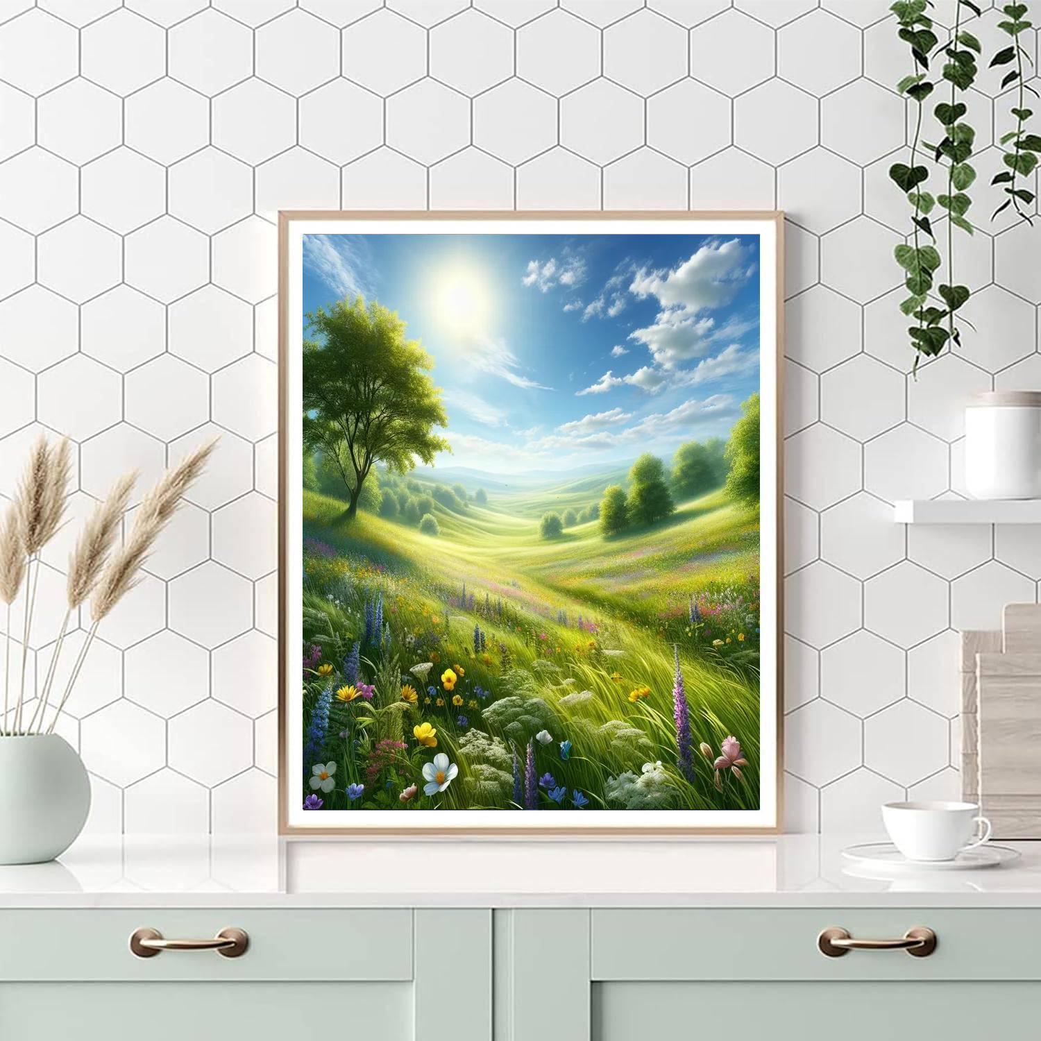 Sunlit Summer Meadow Paint By Numbers Kits