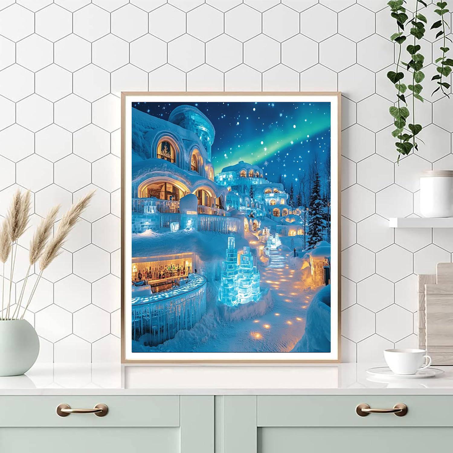 Lapland's Snow Village - Finland Numbered Painting Kits