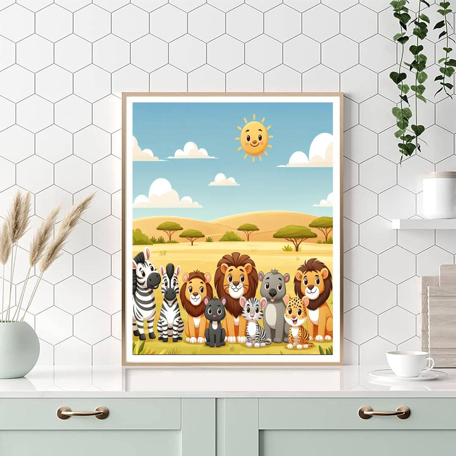 Safari Friends Adventure Paint By Numbers Kits