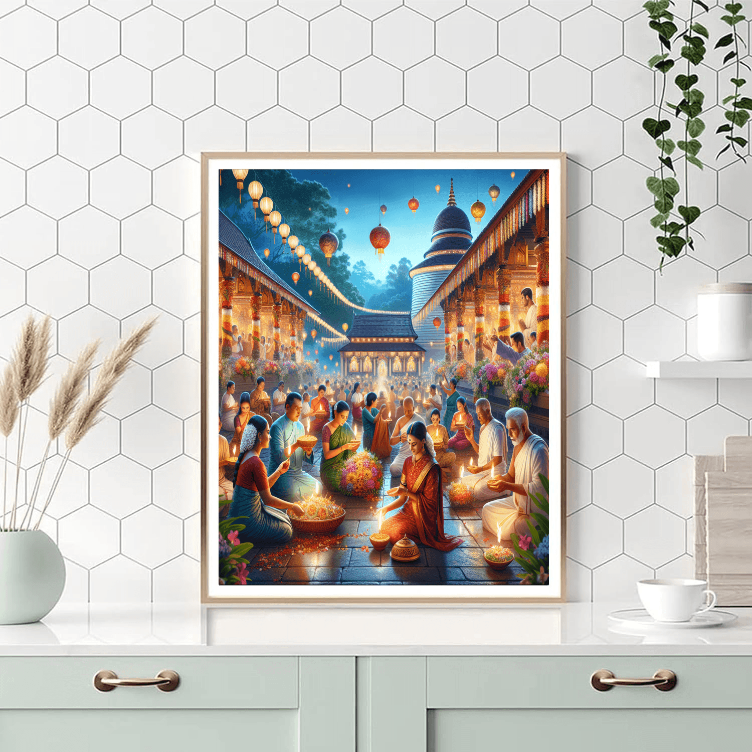 Wesak Festival Number Painting