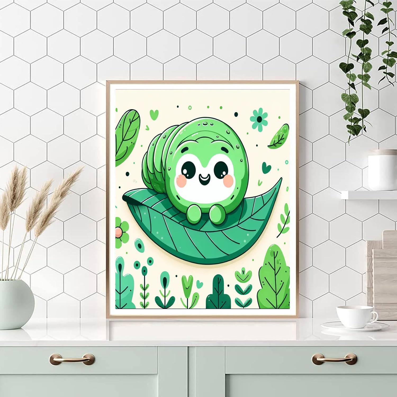 Lively Little Caterpillar Numbered Painting Kits