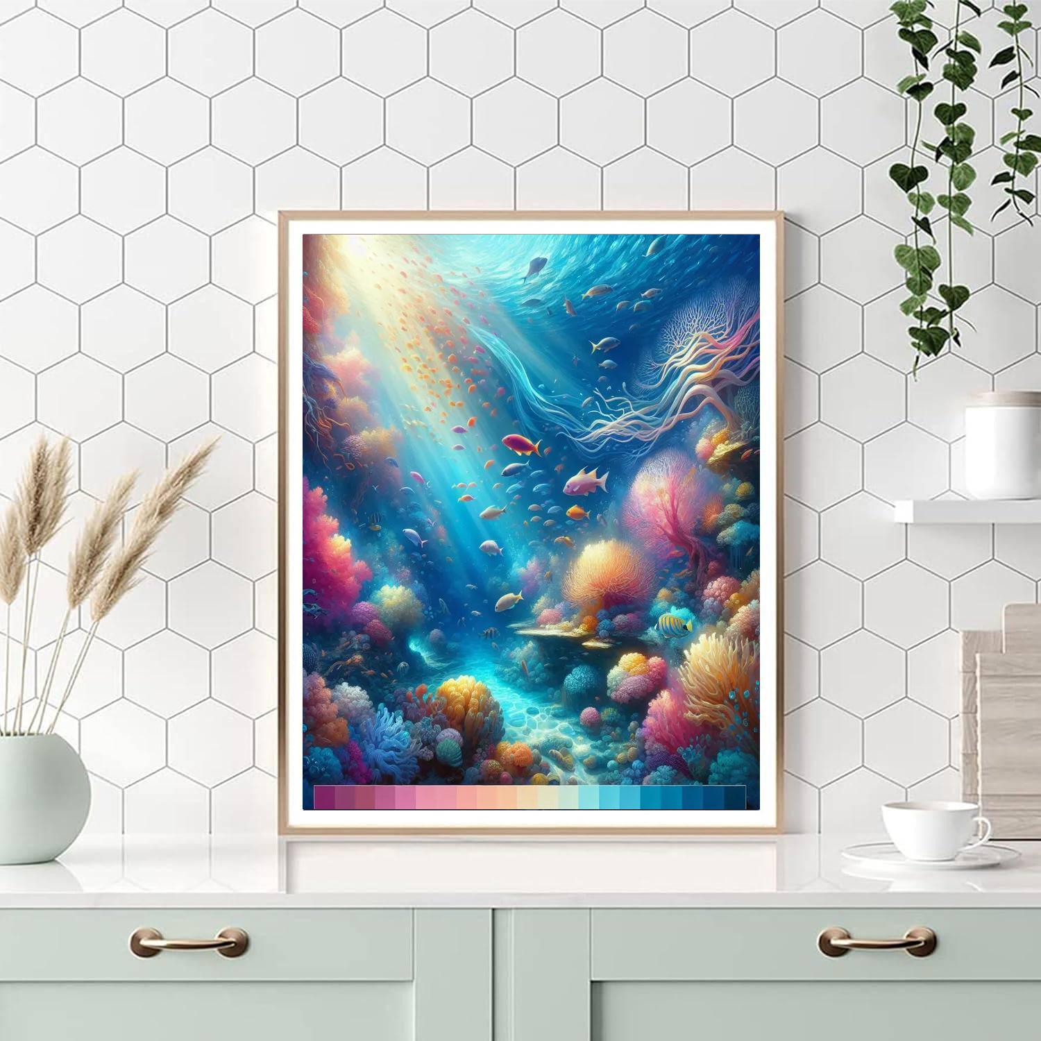 Dreamy Underwater Paradise Numbered Painting Kits