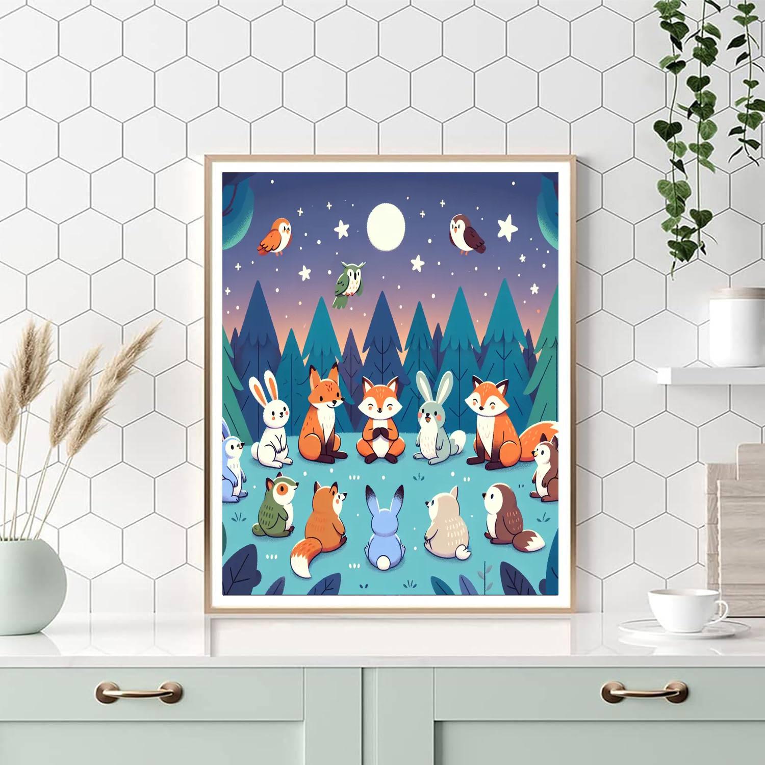 Starlit Forest Fables Paint By Color