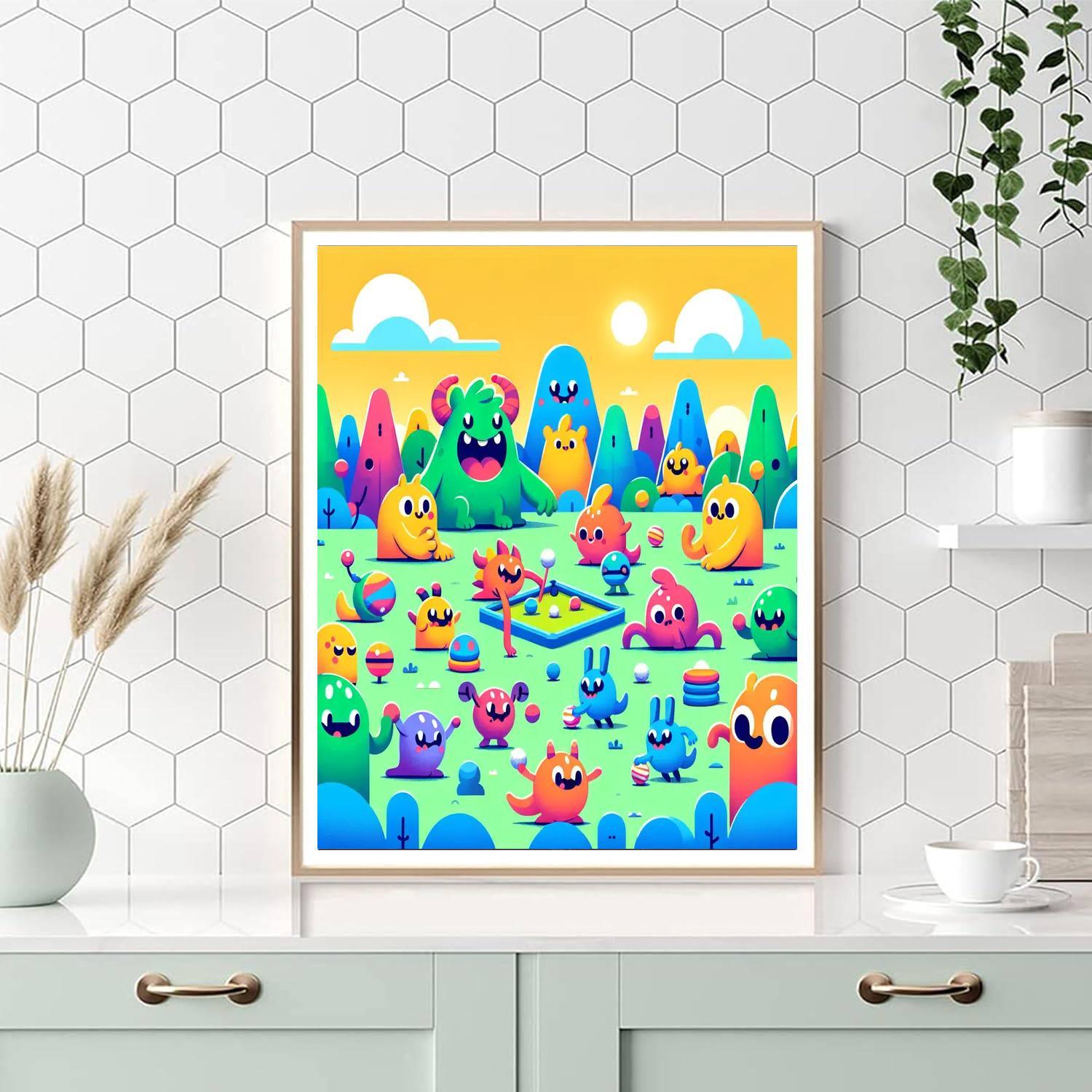 Adventurous Monsters Paint By Color