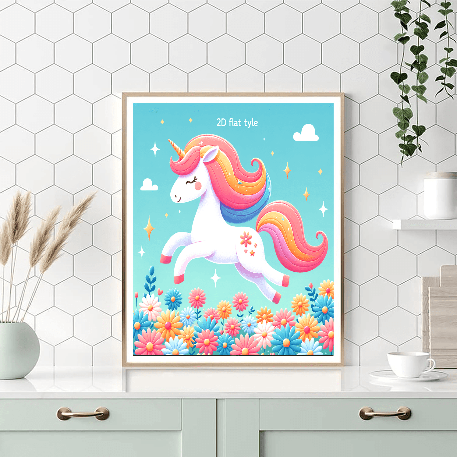 Magic Unicorn Garden Paint By Numbers